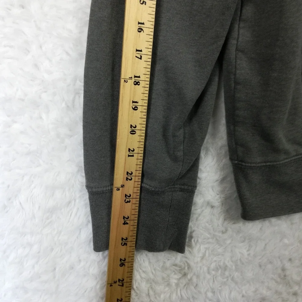The North Face Mens Sweatshirt Hoodie Pullover Fleece Gray Half Dome Logo L